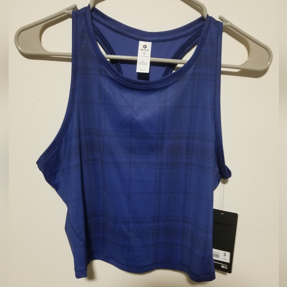 NWT Womens Active Top Small Blue Active Wear for Women Racerback Workout Top